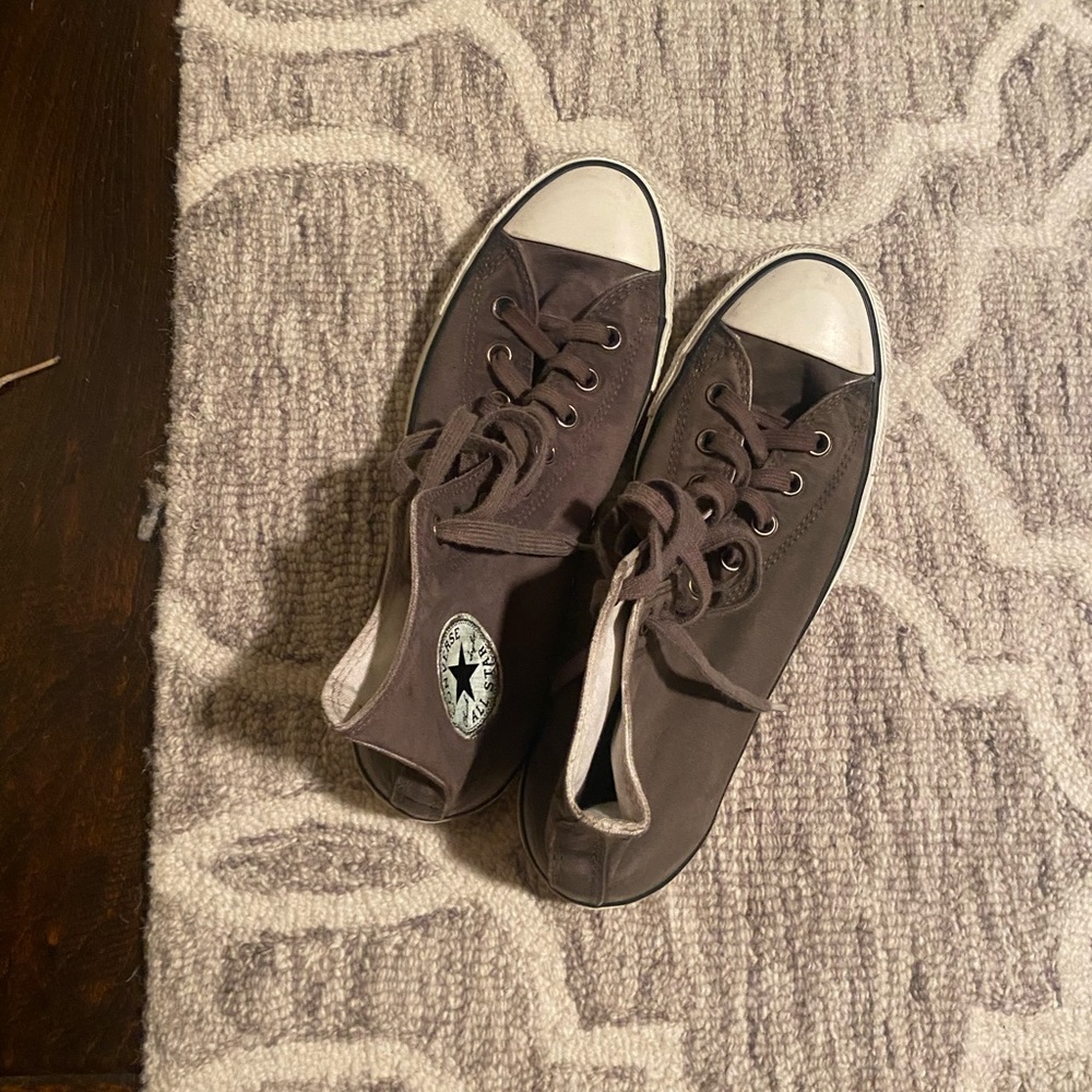 Army green/brown converse size 9